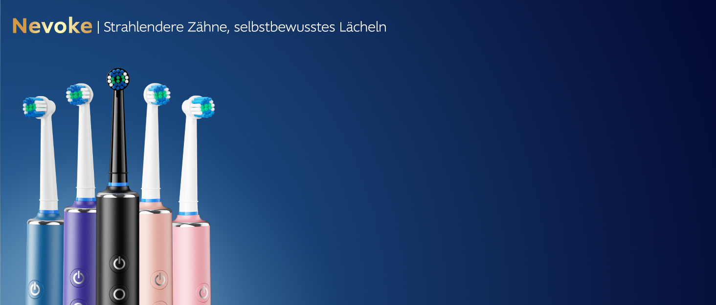 Електрична зубна щітка з круглою головкою Violett Lavendel - 50 000 рухів/хв, 8 насадок, 3 режими інтенсивності, 5 режимів чищення, 120 днів роботи від акумулятора, IPX7, доросла та дитяча, з кейсом для подорожей та тримачем