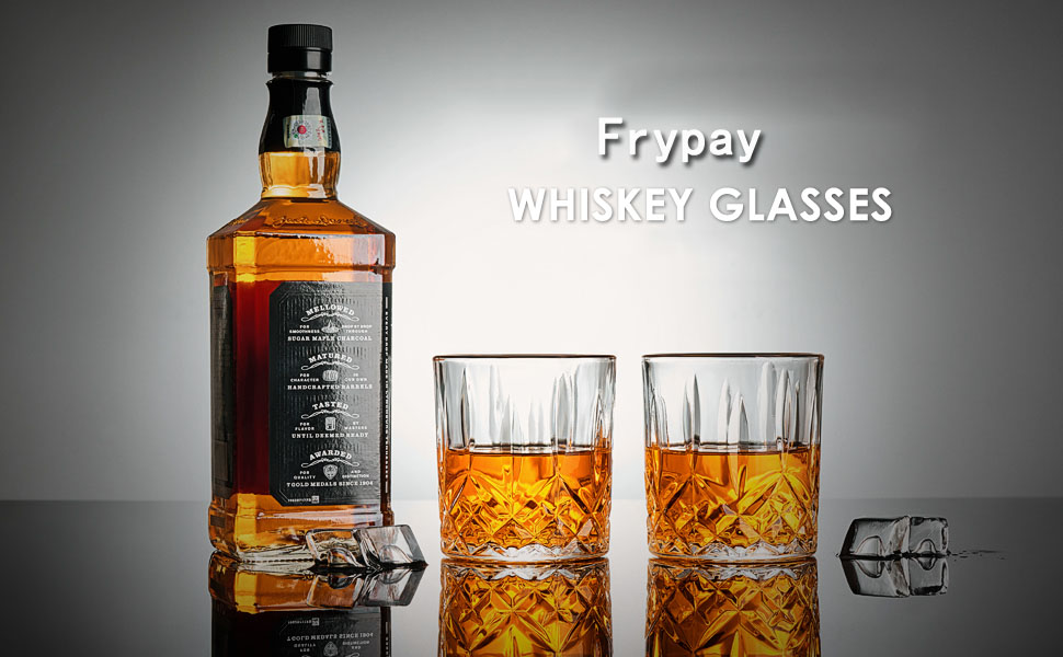 Набір з 4 склянок для віскі, 300 мл, склянка для води, набір подарунків, безпечно мити в посудомийній машині, кришталеве скло, подарунок для любителів віскі, для сім'ї, ресторану та вечірки