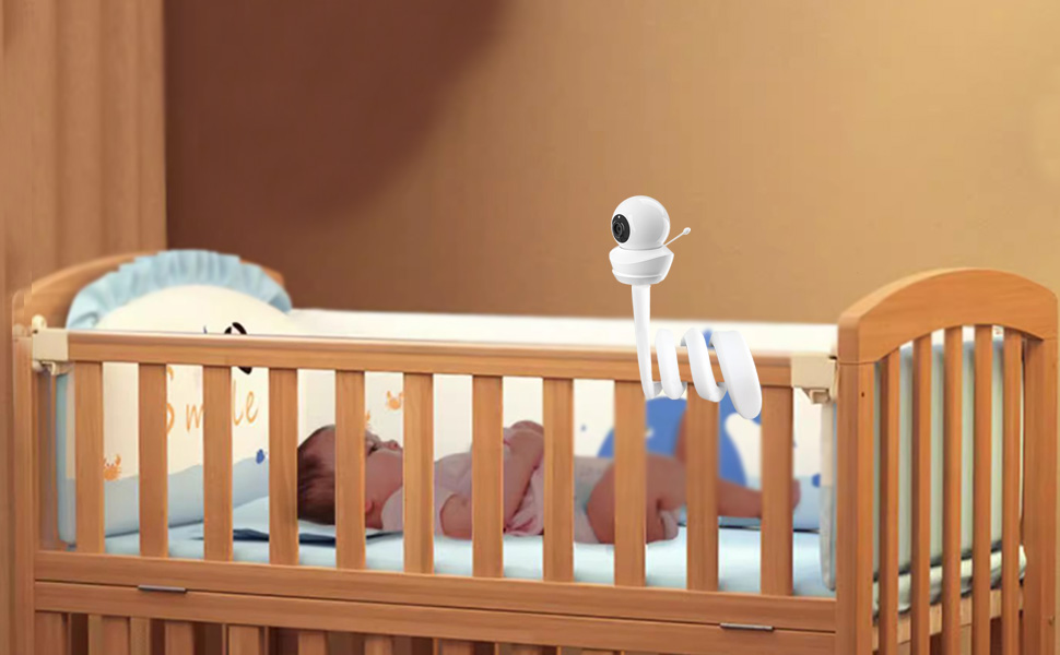 Кріплення для дитячого відеоняні: сумісне з GHB, BOIFUN, Momcozy, Babysense, Cmanera (18.3 дюймів)