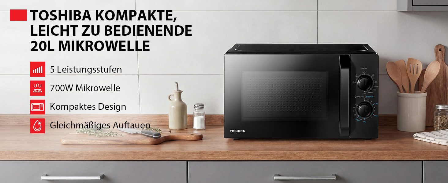 Вбудована мікрохвильова піч Toshiba MW3-AG25PFI(BK) з грилем, 25л, інверторна, 900Вт, чорна