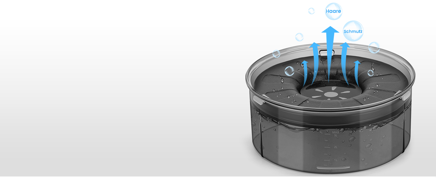 Миска для собак PETTOM 3L без облизування, анти-облизування, велика, витокостійка, чорна