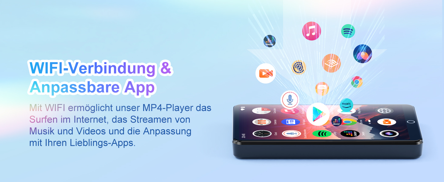 MP3 плеєр 80GB з Bluetooth, WiFi, камерою та сенсорним екраном 4.02