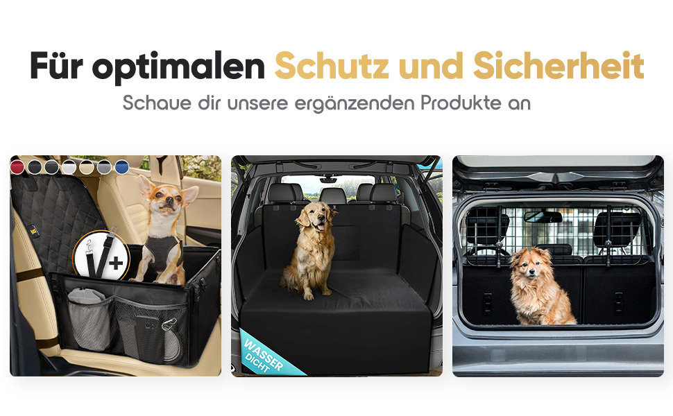 Waterproof & Scratch-Proof Dog Car Seat Cover - Universal Fit with Side Protection & View Window - Dog Back Seat Cover for Auto
