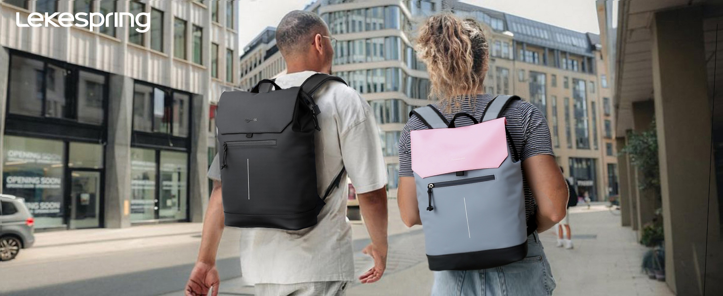 Стильний рюкзак для жінок та чоловіків з відділенням для ноутбука 15,6