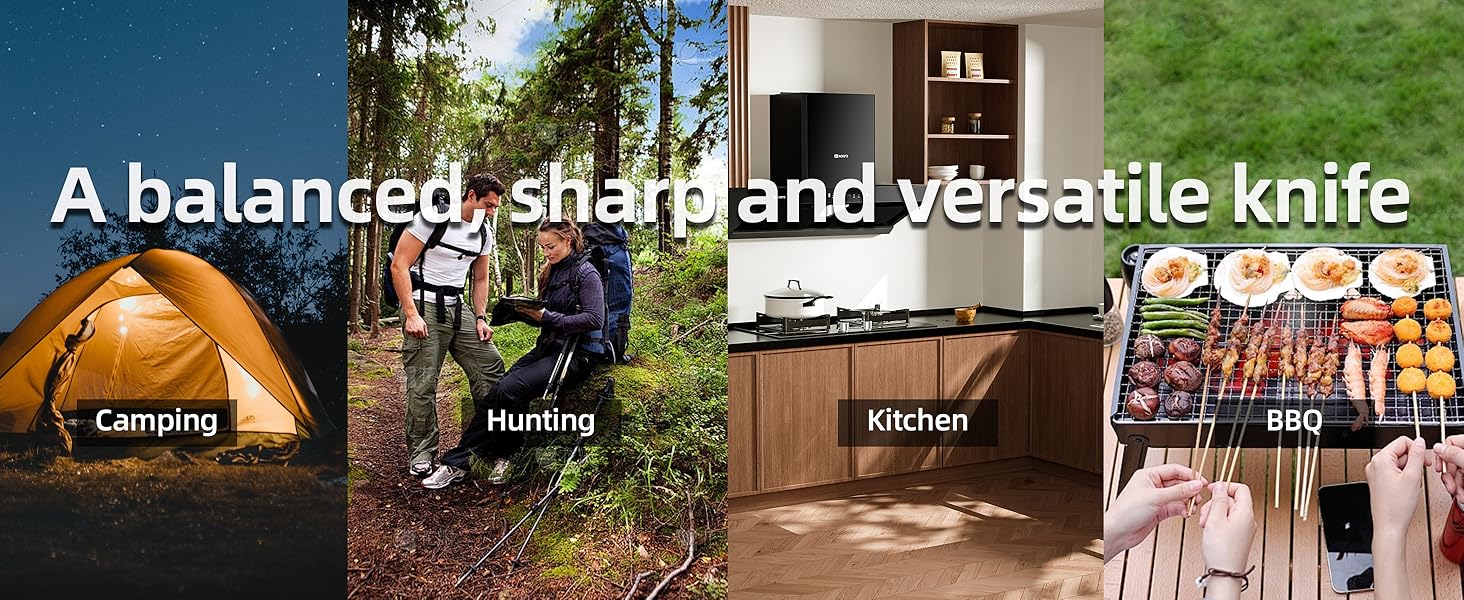 Кухонний ніж шеф-кухаря Plys 20см: професійний ніж з вуглецевої сталі з ергономічною ручкою