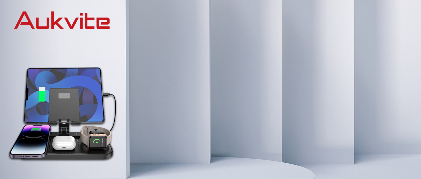 Зарядна станція 3-в-1 для Apple: iPhone 16/15/14, Apple Watch 10/9/8/7/6/SE та AirPods Pro/4. Бездротова зарядка