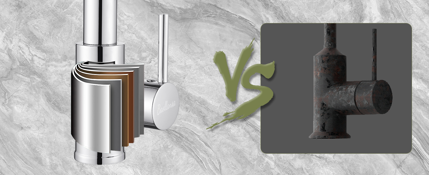 Кухонний змішувач з витяжною лійкою, 360° обертання, 2 режими, нержавіюча сталь, преміум-якість