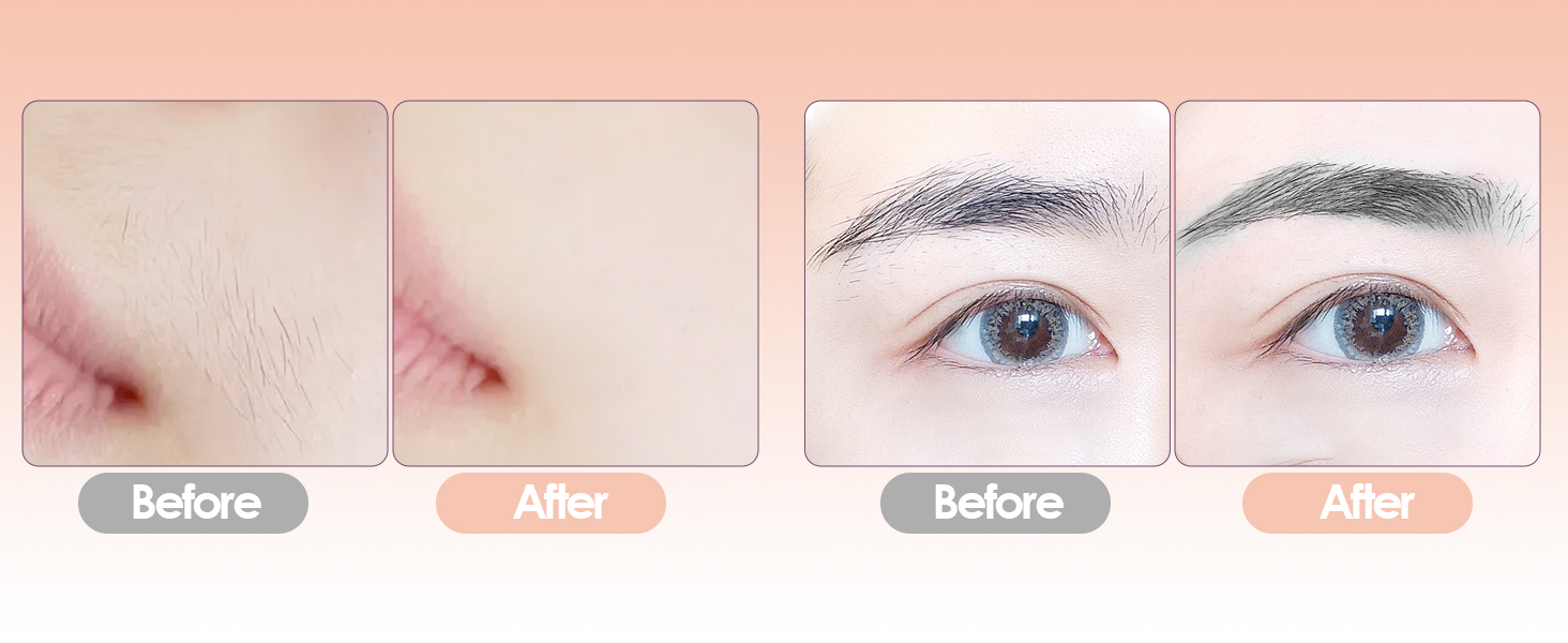 Тріммер для обличчя та брів 2-в-1 VG VOGCREST з LED-підсвічуванням (Рожеве золото)