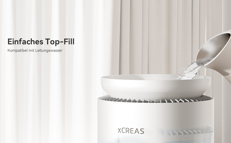 Повітряочищувач та зволожувач повітря 2 в 1 – зволожувач-випарник + HEPA-фільтр, для спальні, резервуар 3 л, тиха робота 23 дБ, без пилу та туману