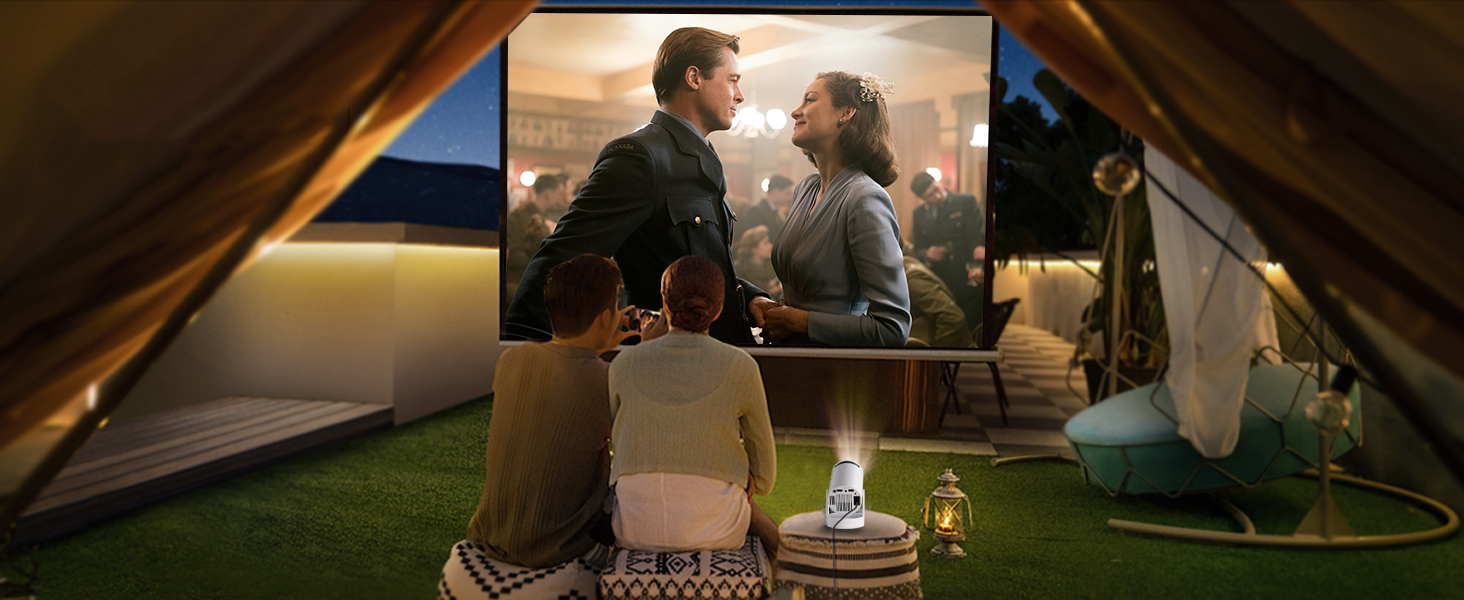 Розумний міні проектор HY300 PRO HIFI: Android 11, FHD 1080p, 4K, 300 ANSI Lumen, WiFi 6, Bluetooth 5.0, для дому та кіно