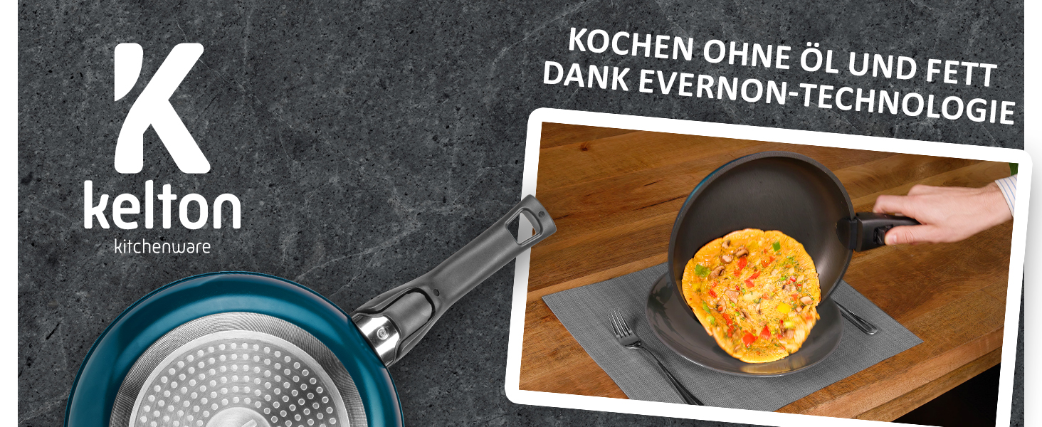 Набір посуду Kelton 27 предметів: каструлі, сковороди з антипригарним покриттям, набір для приготування їжі, без PFOA та PTFE, знімні ручки