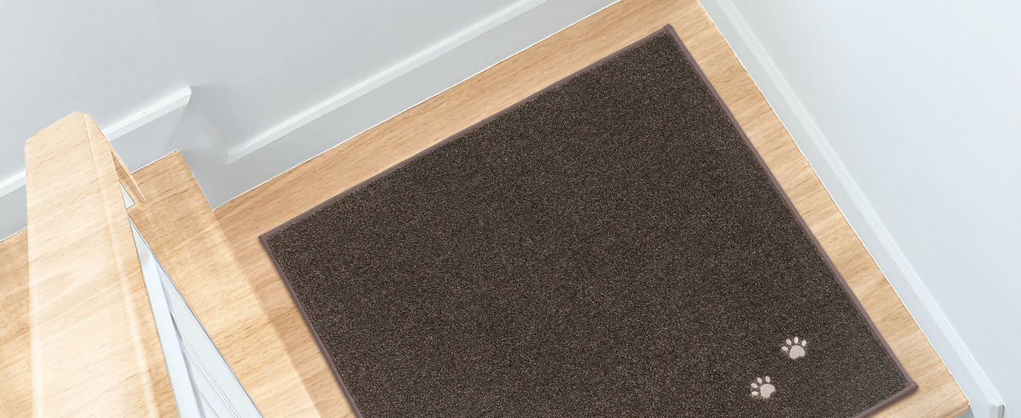 BEQHAUSE Non-Slip Stair Treads - 15 Piece Set - Washable Carpet for Stairs - Safe for Kids, Seniors & Pets - 100% Polyester with TPE Backing - 22x70cm