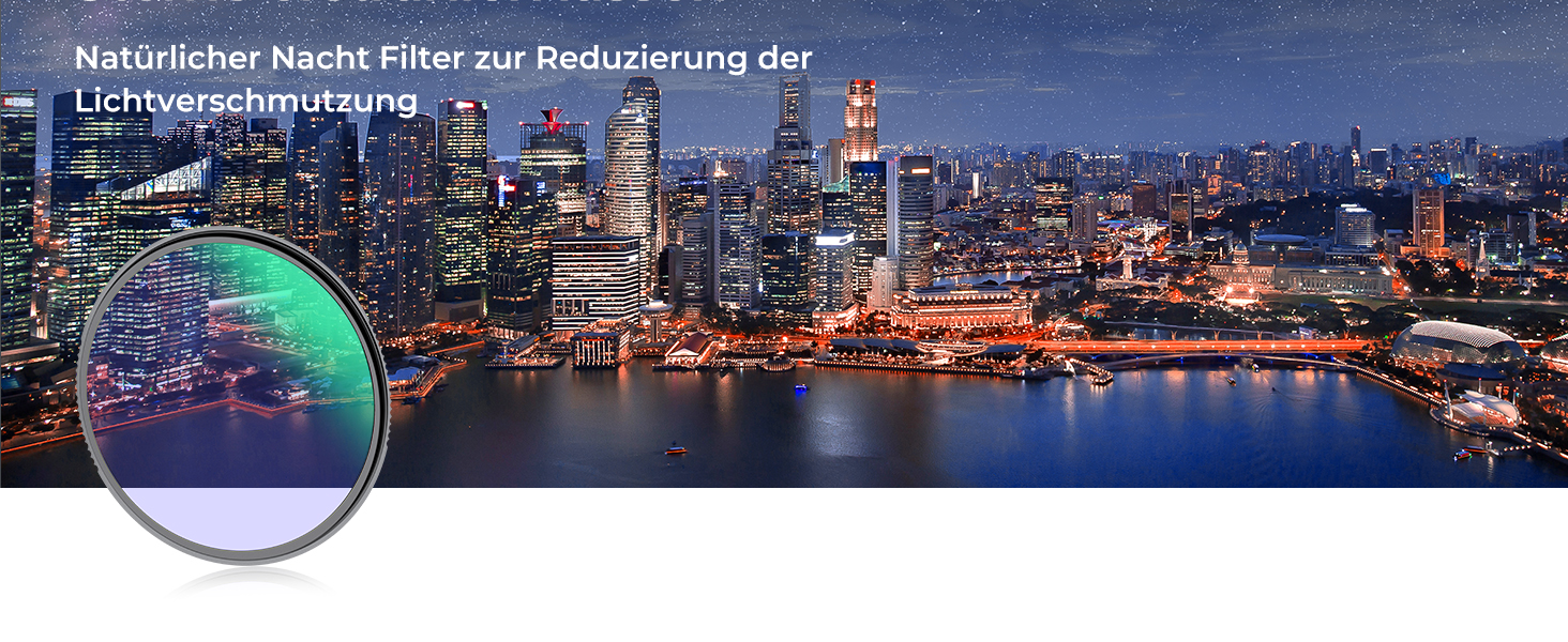 Фільтр K&F Concept Nano-X 82mm Natural Night Astroklar для нічної зйомки та астрофотографії