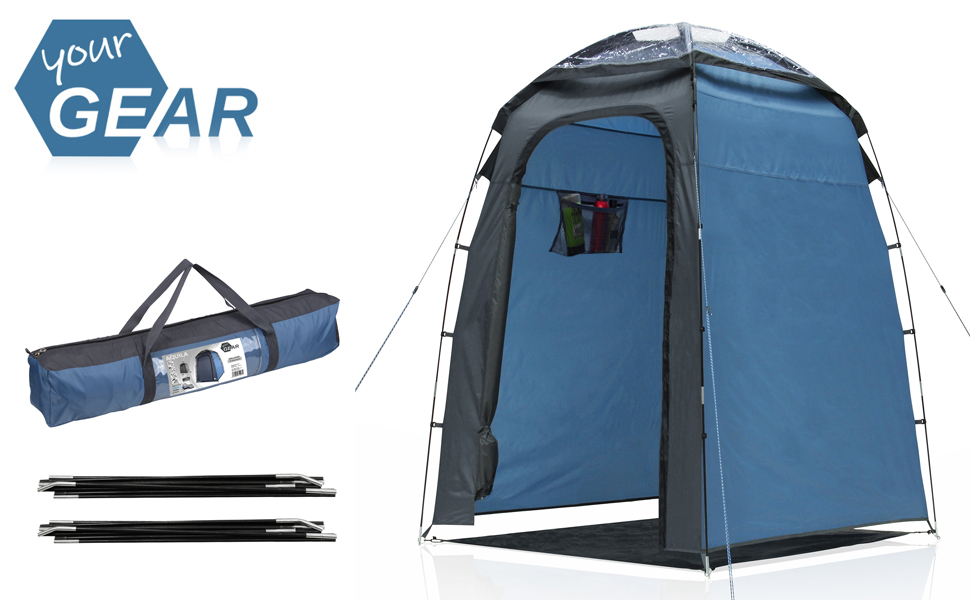 Душова кабіна GEAR Aquila з куполом, світлопрозорою конструкцією, окремим дном, UV 50+