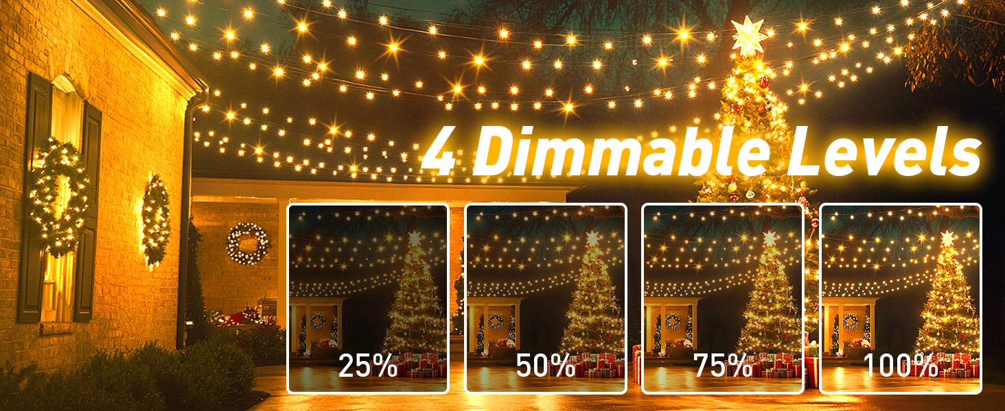 Ланцюжок прикрас 30м, 300 LED - гірлянда світлодіодна для дому та саду, 8 режимів, пульт, таймер, IP44, тепле світло, для вечірки, саду, весілля