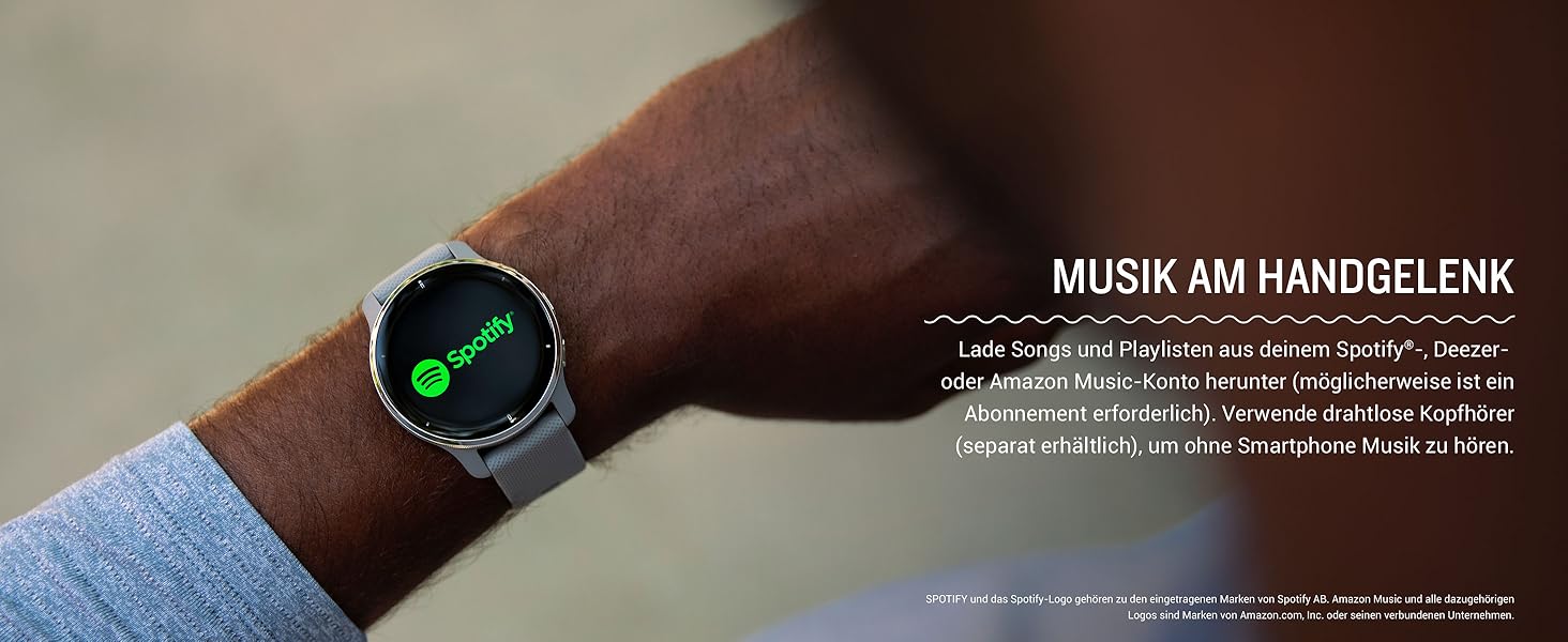 Розумний годинник Garmin Venu 2 Plus – GPS, Bluetooth, голосовий помічник, AMOLED дисплей, Garmin Music, Garmin Pay (відновлений)