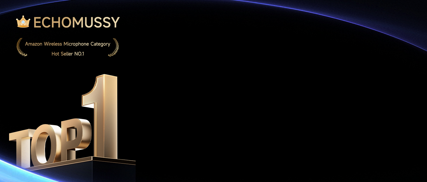 Бездротовий мікрофон з LED-підсвіткою, подвійний, акумуляторний, караоке, чорний