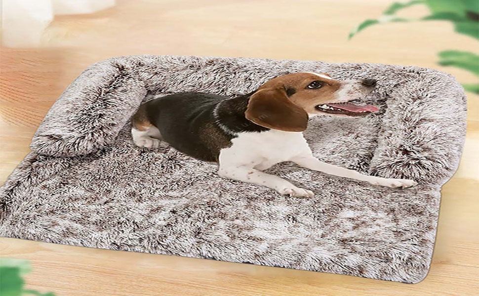 М'який лежак для собак та котів: лежанка-матрац для собак великих порід, водонепроникна підстилка, захист дивану, 76x76x15 см, темно-сірий