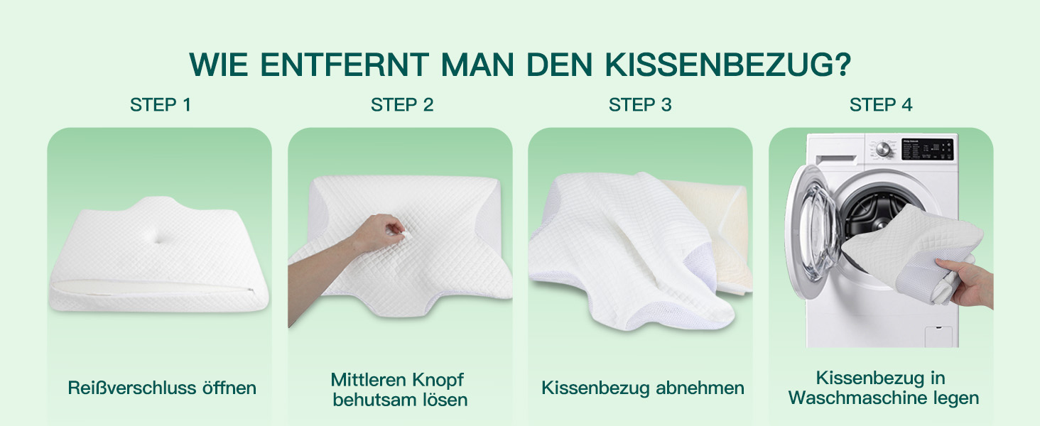 Подушка для шиї та голови 2 в 1 з ефектом пам'яті (Memory Foam), 60x40x12/14 см, біла