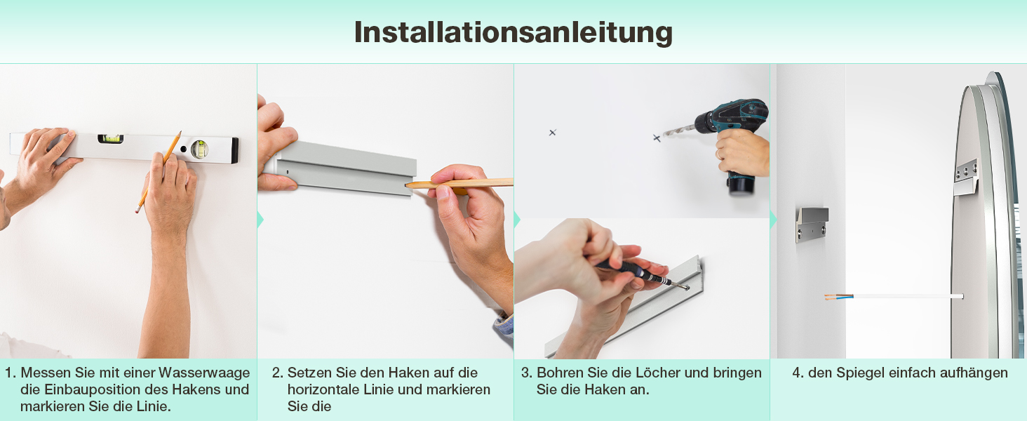Круглий дзеркало для ванної кімнати з підсвічуванням, 80 см, 3 кольори світла, диммування, антизапар, сенсорне управління, функція пам'яті, LED, енергозбереження