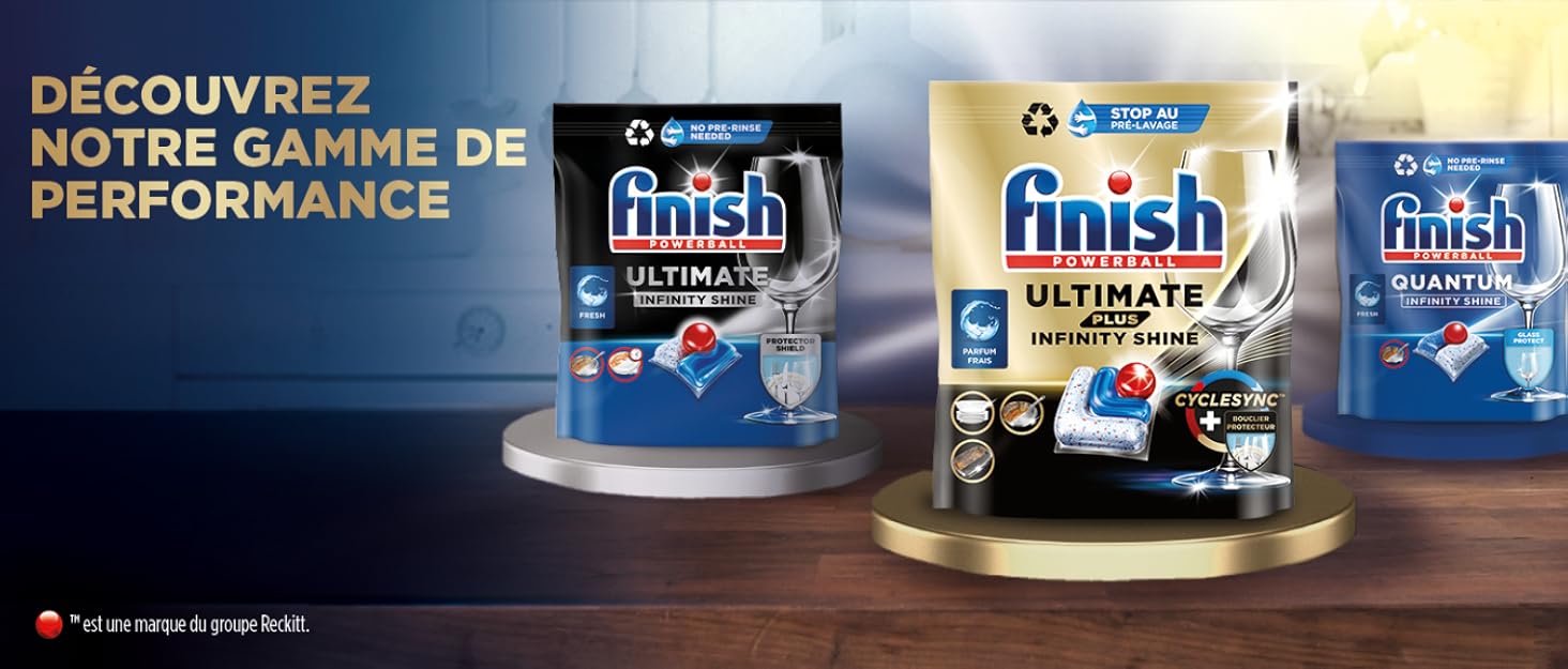Таблетки для посудомийної машини Finish Ultimate Infinity Shine Citrus, економ-упаковка, 80 шт.