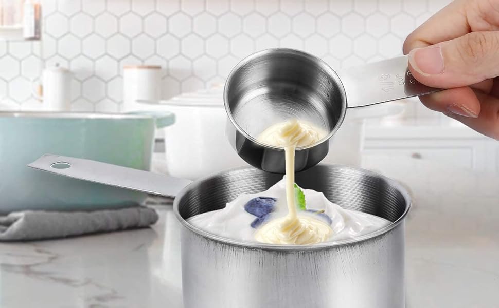 Набір мірних склянок та ложок VBOK IGFE з лінійкою, 12 шт. для випічки (рідини та сухі інгредієнти)