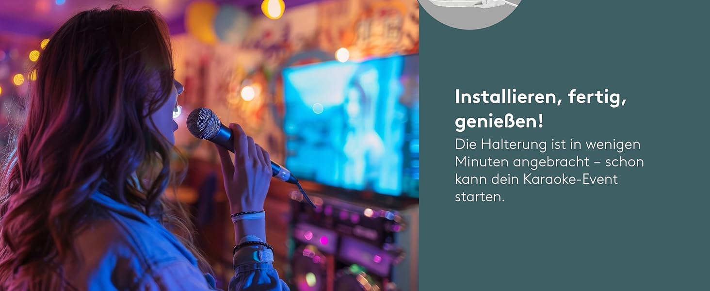 Настінний кронштейн-підставка для колонки Sonos Era 100 від Goobay, білий, з кабель-менеджментом, висота 71 см, вантажопідйомність 3 кг (71983)