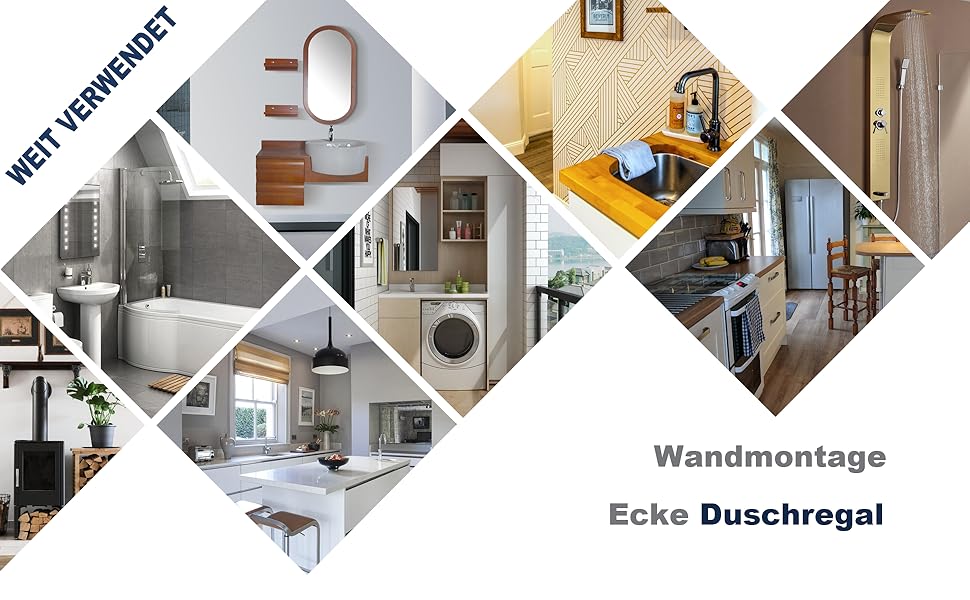 Поличка для душу без свердління, кутова поличка для ванної кімнати з алюмінію Space, трикутна корзина для душу з гачками, органайзер для шампуню, антикорозійна (2 шт., піскоструминне золоте покриття)