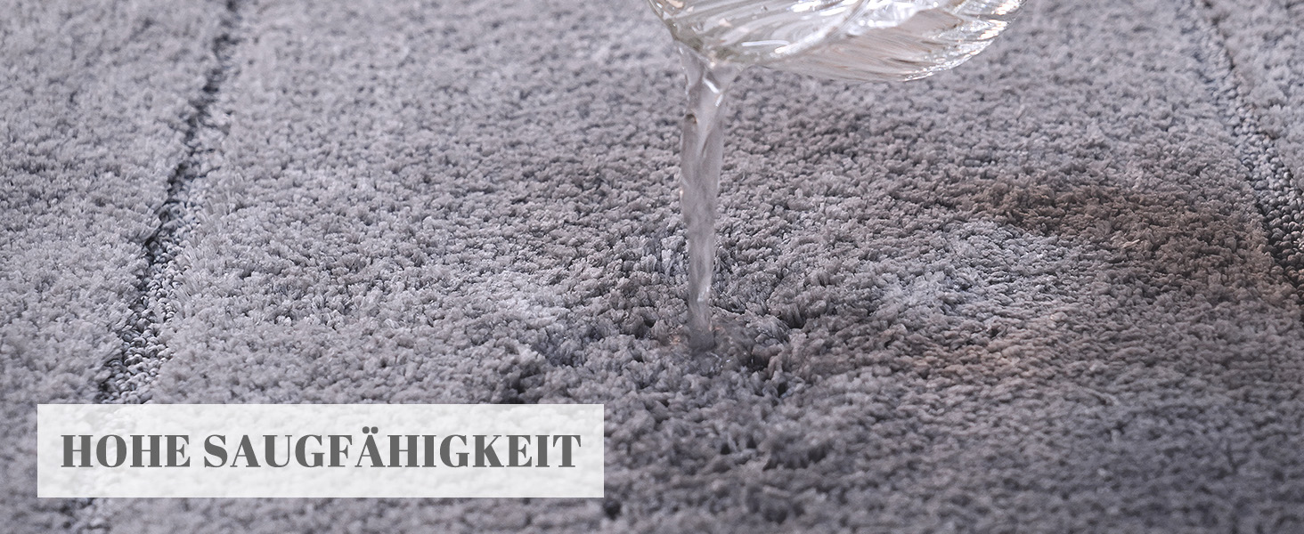 Набір килимків для ванної кімнати SOANNY (2 шт.), мікрофібра, антиковзаючі, швидковисихаючі, сірий. Розміри: 53x86 см та 50x50 см