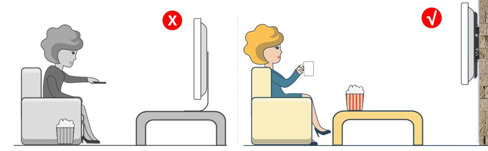 Настінний кронштейн для ТБ Suptek MT4205, нахильний, для плоских та вигнутих екранів 26-60 дюймів (66-152 см), до 45 кг, з рівнем