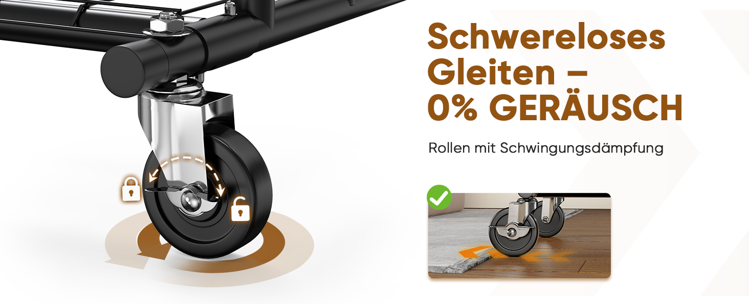 Підвісний стійка для одягу HOKEEPER на колесах, 136 кг, важкий, висувна штанга (S002K)