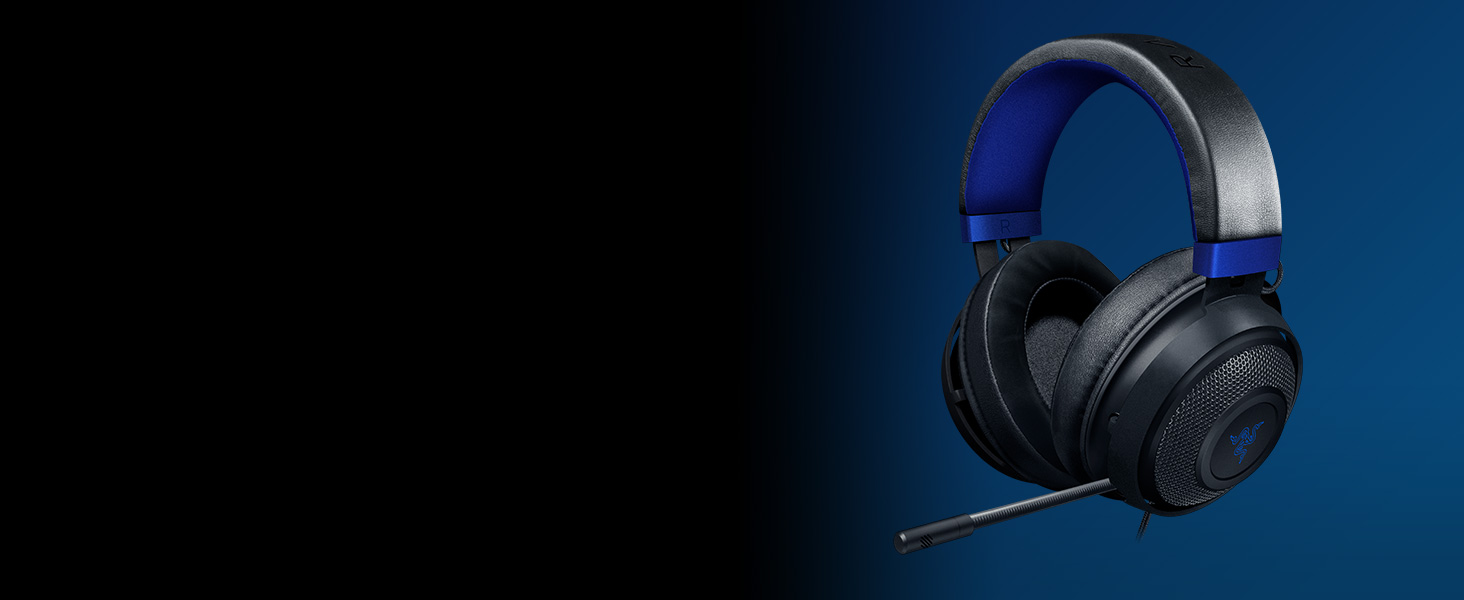 Razer Seiren X для PlayStation - USB конденсаторний мікрофон для стрімінгу PS4/PS5 (чорно-синій) з антивібраційним кріпленням та кнопкою вимкнення звуку