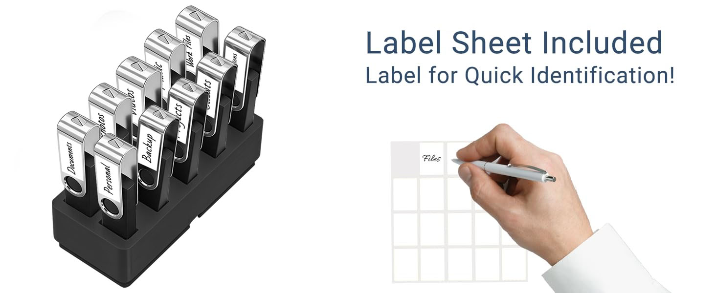 Організатор для USB-накопичувачів TATMOHIK: сумка-чохол для 10 USB-флешок, аксесуарів, USB-станція