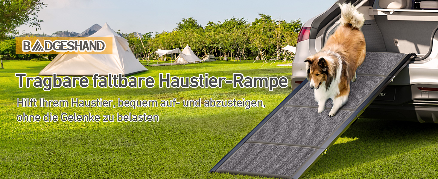 Сходи для собак у машину, складані, з антиковзким покриттям, для середніх та великих собак до 113 кг, 170x44 см