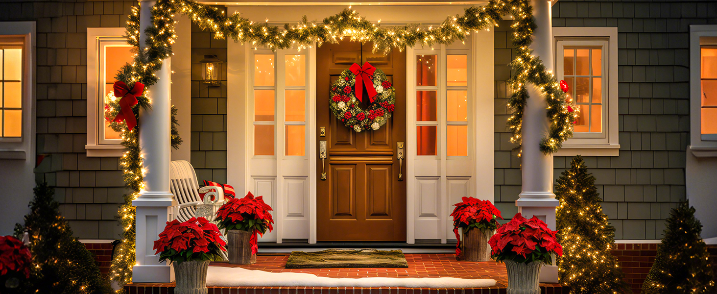 Льоноконекторна гірлянда BTfarm 20M 200 LED, тепле біле світло, з пультом, таймер, IP65, для дому та саду