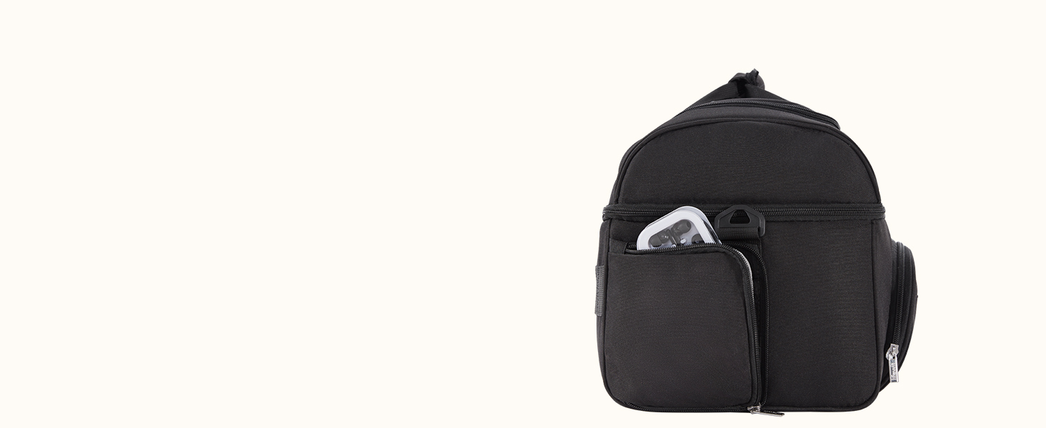 Термосумка LifeWit 23L для пікніка, пляжу, роботи та подорожей (чорна)