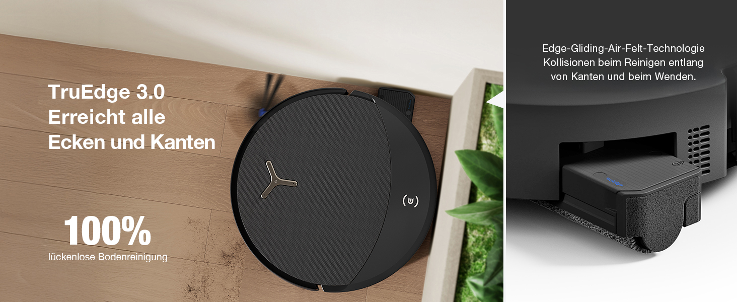 Робот-пилосос з функцією вологого прибирання ECOVACS T90 PRO Omni, 30 000 Па, PowerBoost, чорний