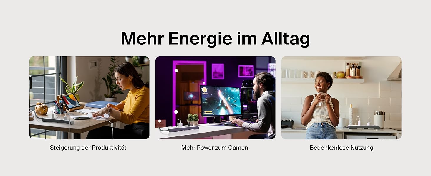 Захисна мережева стрічка Belkin 6-fach з USB, 6 розеток, 650 Дж, 2 м, для дому та офісу