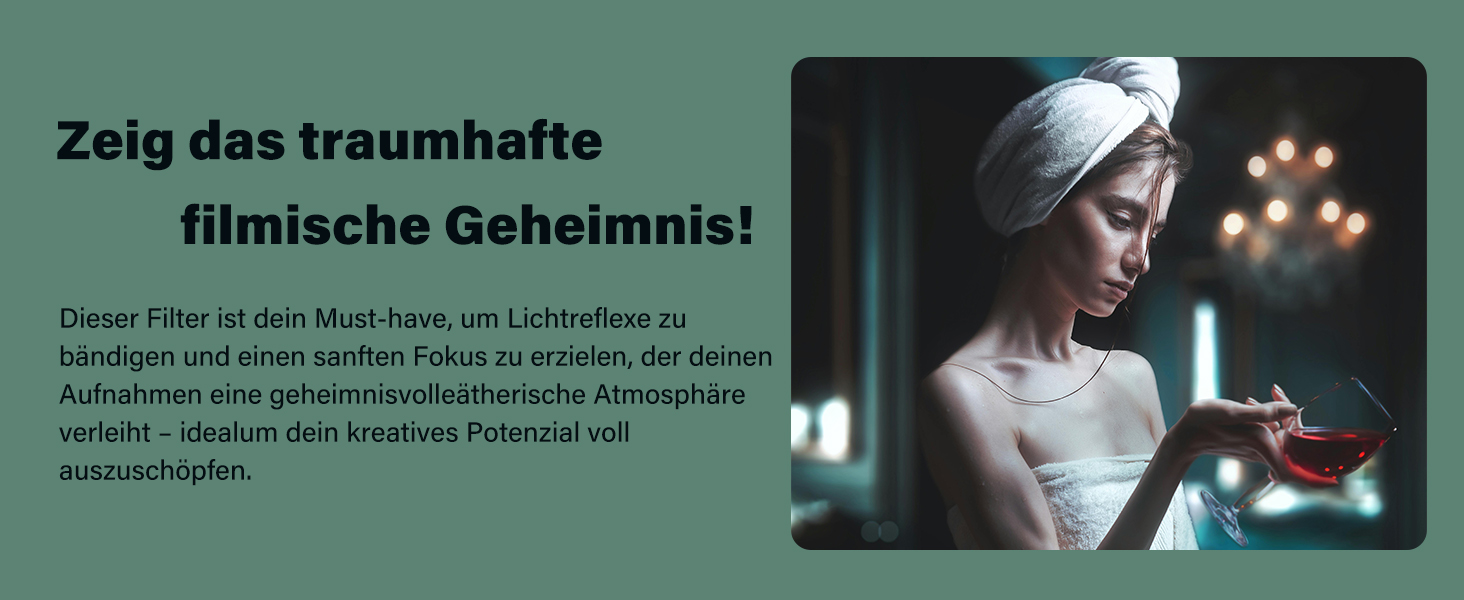 Дифузійний фільтр Nebel-Effekt для камери: м'яке розмиття, ефект туману (77 мм)
