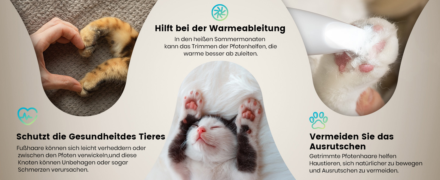 Триммер для догляду за лапами собак Oneisall з LED-підсвічуванням, тихий, акумуляторний, для лап, очей, вух, обличчя