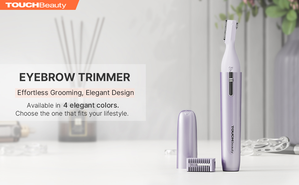 TOUCHBeauty AG-1658W: Професійний триммер для тіла та обличчя (білий/фіолетовий)