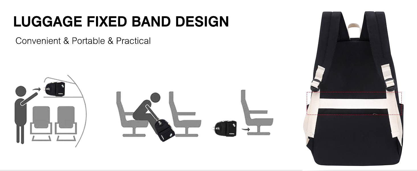 Чорний рюкзак FANDARE для школи, подорожей, універу та повсякденного використання (для хлопців та дівчат, підлітки)