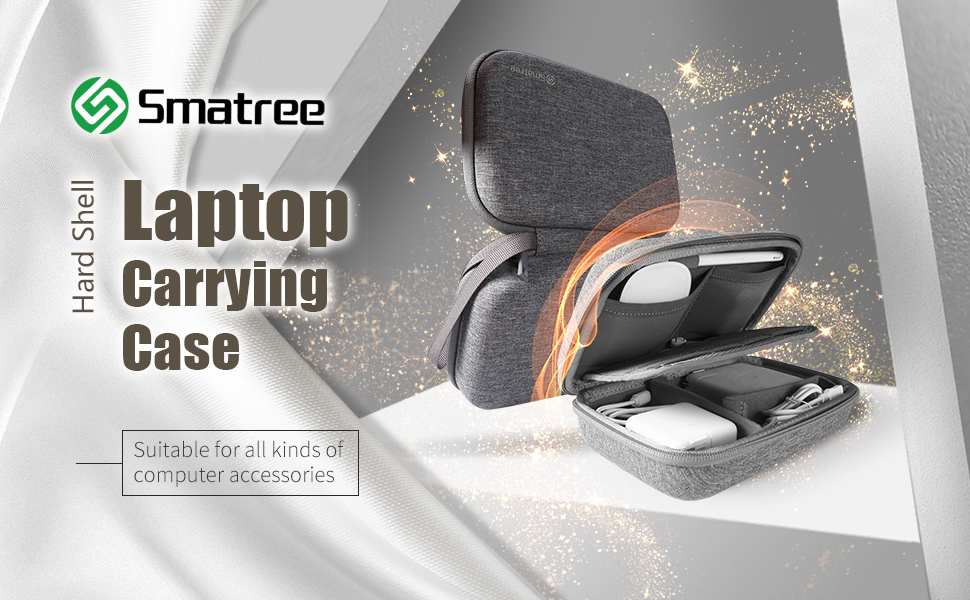 Сумка-органайзер Smatree для аксесуарів Apple: Magic Mouse, MagSafe Duo, Pencil, Lightning адаптер та інше (сіра)