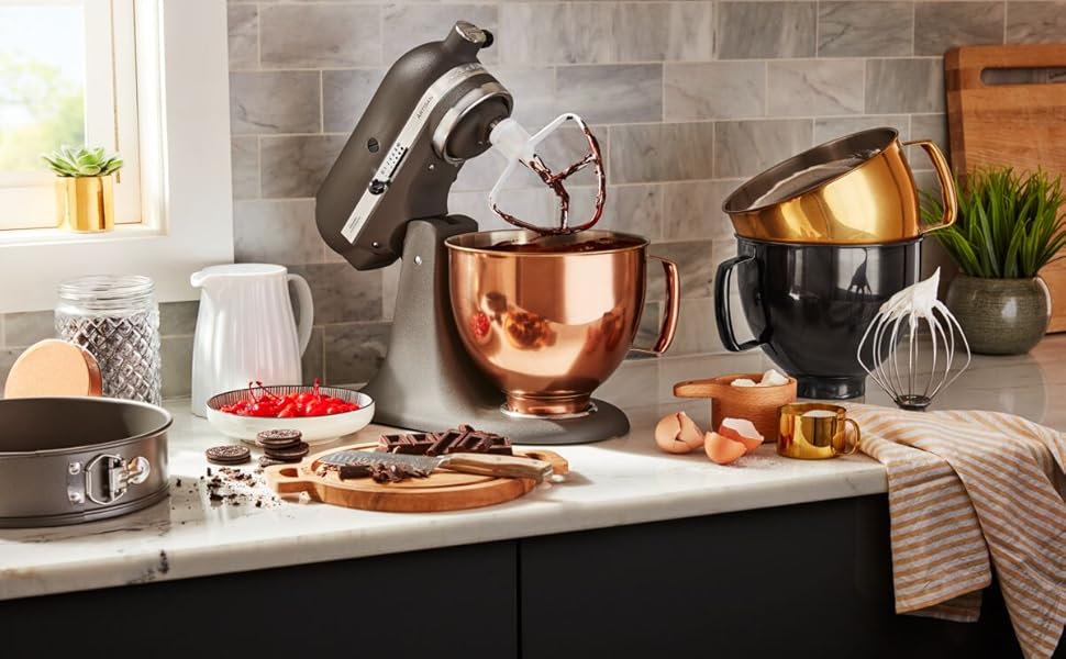 Миска з нержавіючої сталі KitchenAid 4.8 л чорний 5KSM5SSBRB