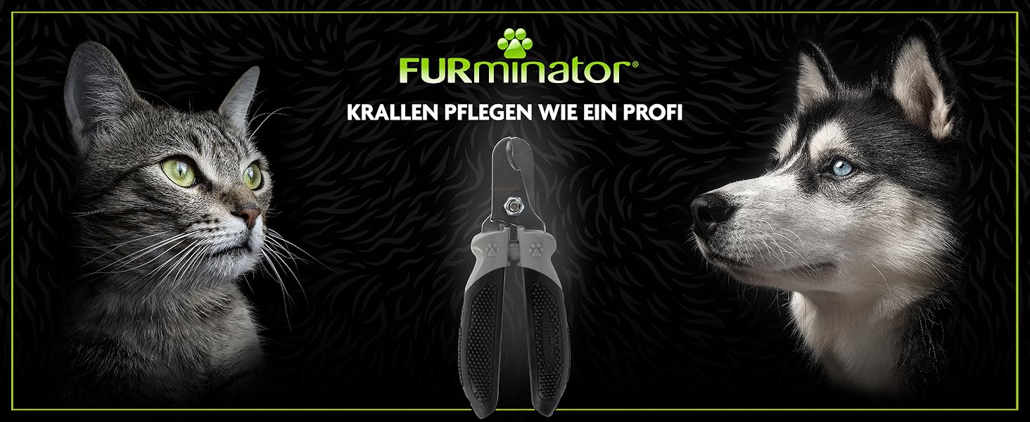 Furminator ножиці для обрізання кігтів собак та котів - професійний догляд за кігтями, регульована направляюча