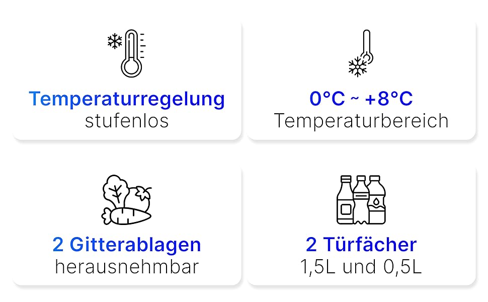 Холодильник Bomann KB 7346 Inox Mini 42 л: для офісу, кемпінгу, геймінгу | Тихий (39 дБ), з можливістю зміни дверцят | 51x45x45 см