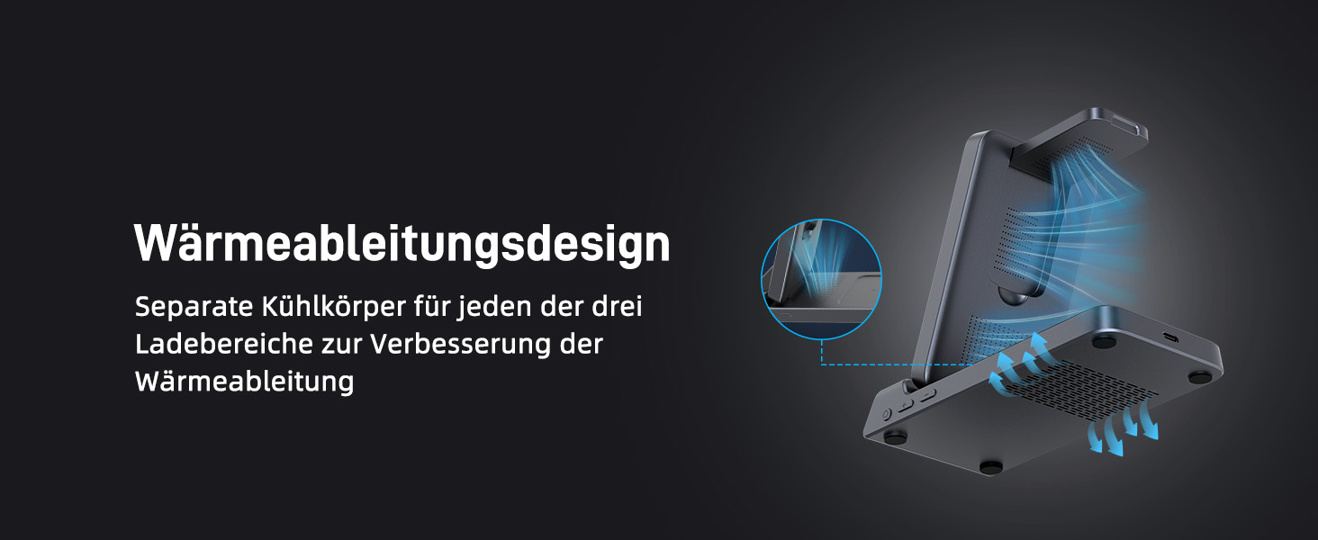 Бездротовий зарядний пристрій MagSafe 3-в-1 для Samsung Galaxy Fold/Flip, S24/S25 Ultra, Watch Ultra/8/7/6, Buds 3/3 Pro (Білий/Сірий)