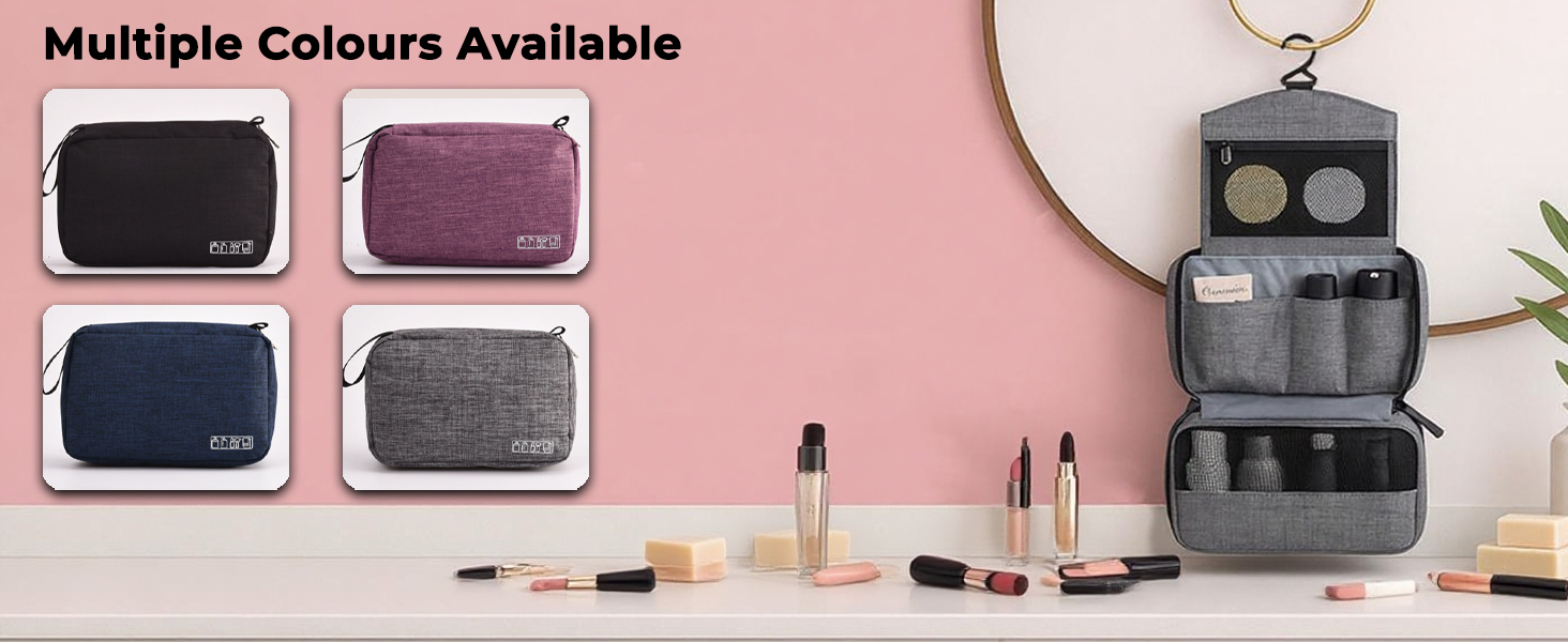 Чоловіча сумка-органайзер для туалетних аксесуарів, чорна. Складана водонепроникна дорожня сумка-органайзер з гачком