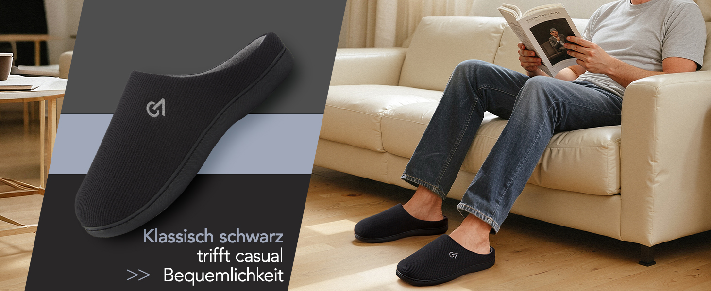 В'язані чоловічі халапи VeraCosy з піною Memory, сіро-блакитні, 46/47 EU