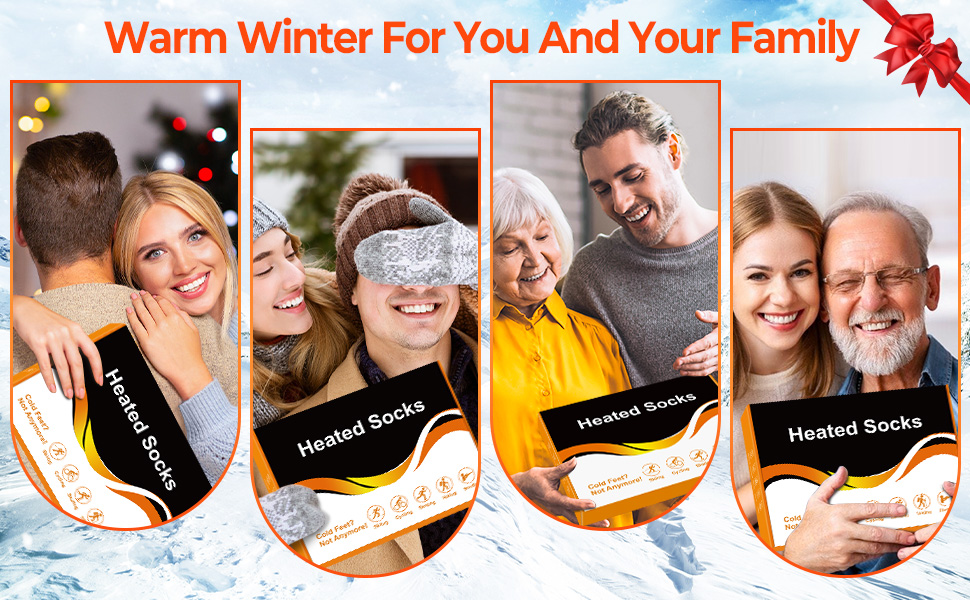 Гріючі шкарпетки для жінок та чоловіків з акумулятором 6000mAh, 9 годин роботи, керування через додаток, 4 режими нагріву, для катання на лижах, полювання, риболовлі, кемпінгу та активного відпочинку